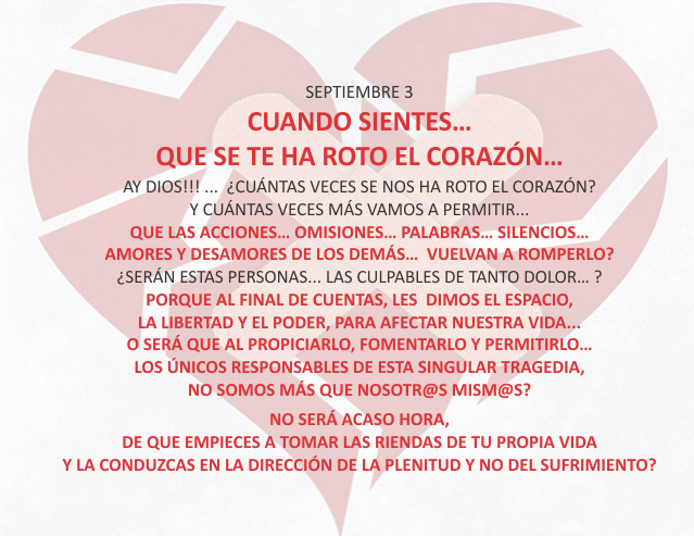 Cuando sientes... que se te ha roto el corazón...